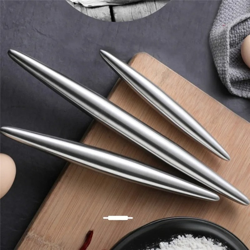 Kitchen Gadgets Dumpling Maker - 1개 스테인리스 스틸 롤링 핀 주방