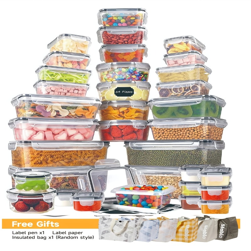 48개 BPA 프리 식품 보관 세트 – 주방, 식료품  - Kitchen Gadgets Organizer 리뷰 및 가격